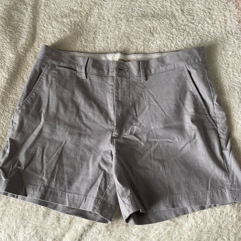 Goodthreads Men's Flat Front Shorts - Gray